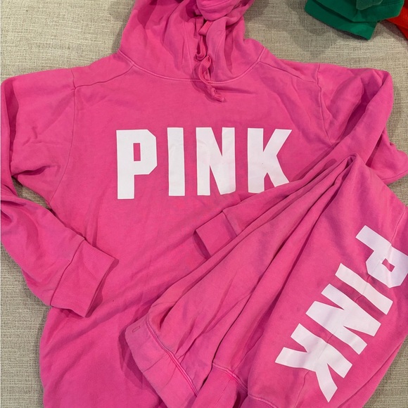 PINK Victoria's Secret Pink Hoodie Set - Picture 1 of 3